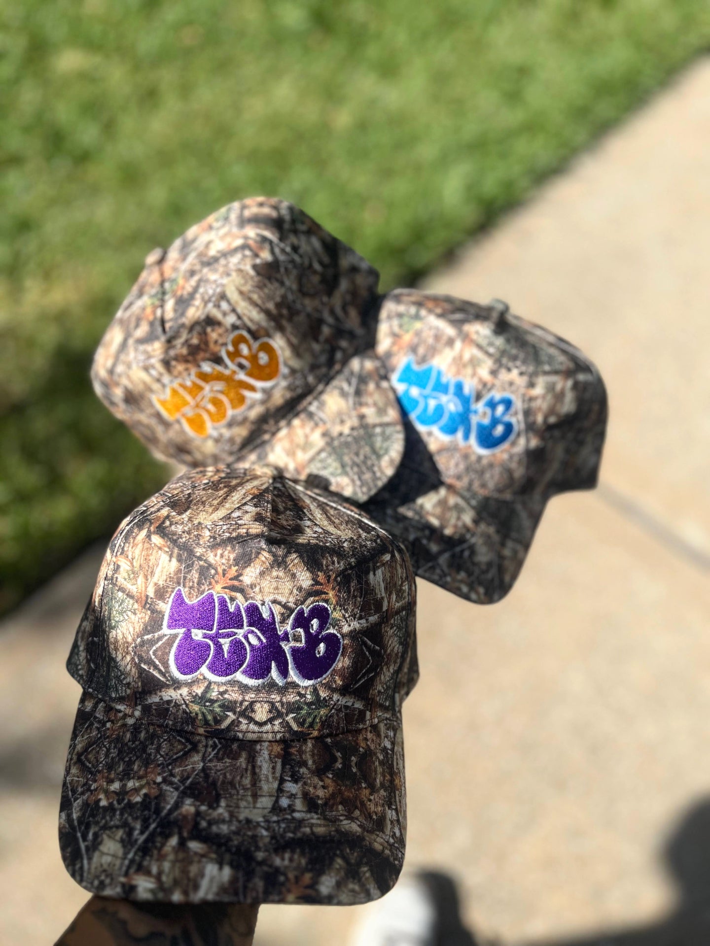 Tea B Throwie Camo Hat
